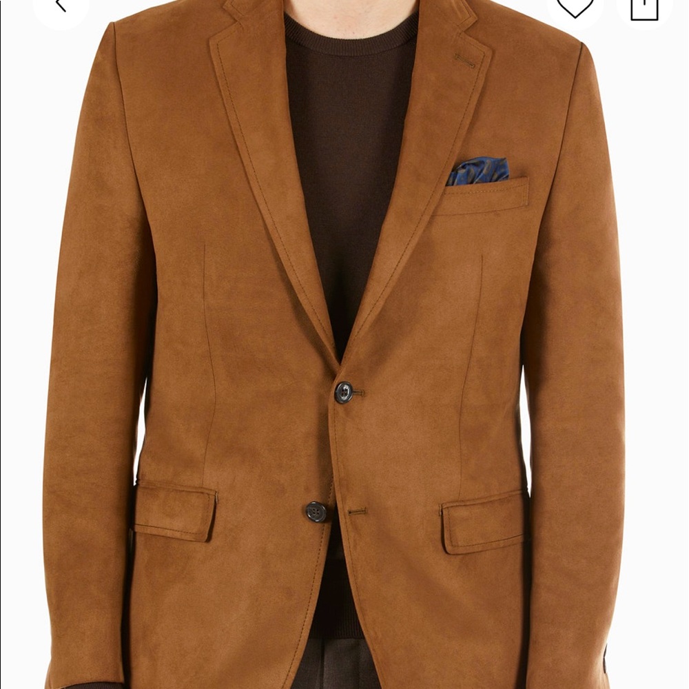 Ralph Lauren Suede Copper 48L Sport Coat